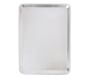 Naturals Half Sheet 18" x 13" Aluminum Cookie and Baking Pan, Silver - Bakeware Baked