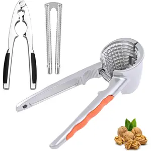 3Pcs Nut Crackers Set with Non-slip Handles Heavy Duty Pecan Nutcracker Walnuts Plier Lobster or Crab Cracker Tool