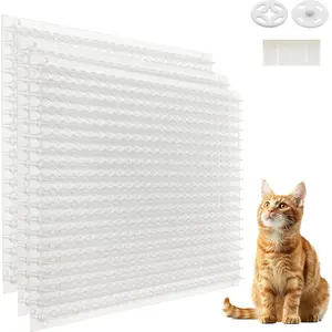 12 Pack Scat Mat for Cats with Spikes,  Repellent Mat Deterrent Indoor,  Pads Keep Dogs and Cats Off Couch, Bed, 16 x 13 Inch Garden Scat Mats Outdoor
