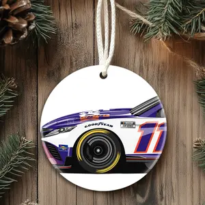 Christmas Ornaments 2023 Toyota Camry Denny Hamlin 2023 Camry Family Gift For Friends Holiday Birthday Acrylic Circle Decor