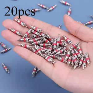 20PCS Car Truck Alloy Tire Tyre Valve Stem Core Part Replacement Tyre Zinc Alloy Valve Stem Core Part Car Accessories Vehicle Car Parts