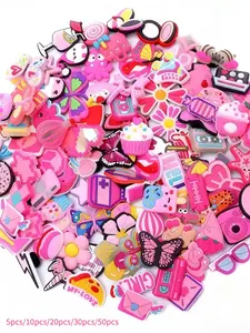 Random Set of 5-50 Pattern Shoe Charms, Cute Clog Accessories for Women, Ideal Gift for Festivals, Croc Jibbitz and Crocs Decor
