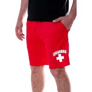 LIFEGUARD Officially Licensed Mens Active Running Performance Shorts Moisture Wicking