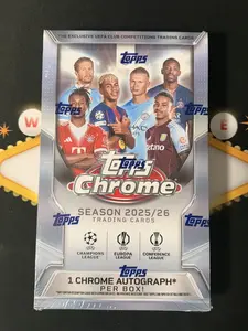 2025/26 Topps Chrome UEFA Club Competitions Soccer Hobby Box