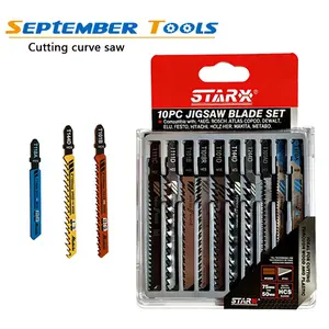 T101b T144d T118a Universal Curved Saw Blade Set, T-Handle Mixed Wood & Metal Cutting Blades, Durable Precision Tools