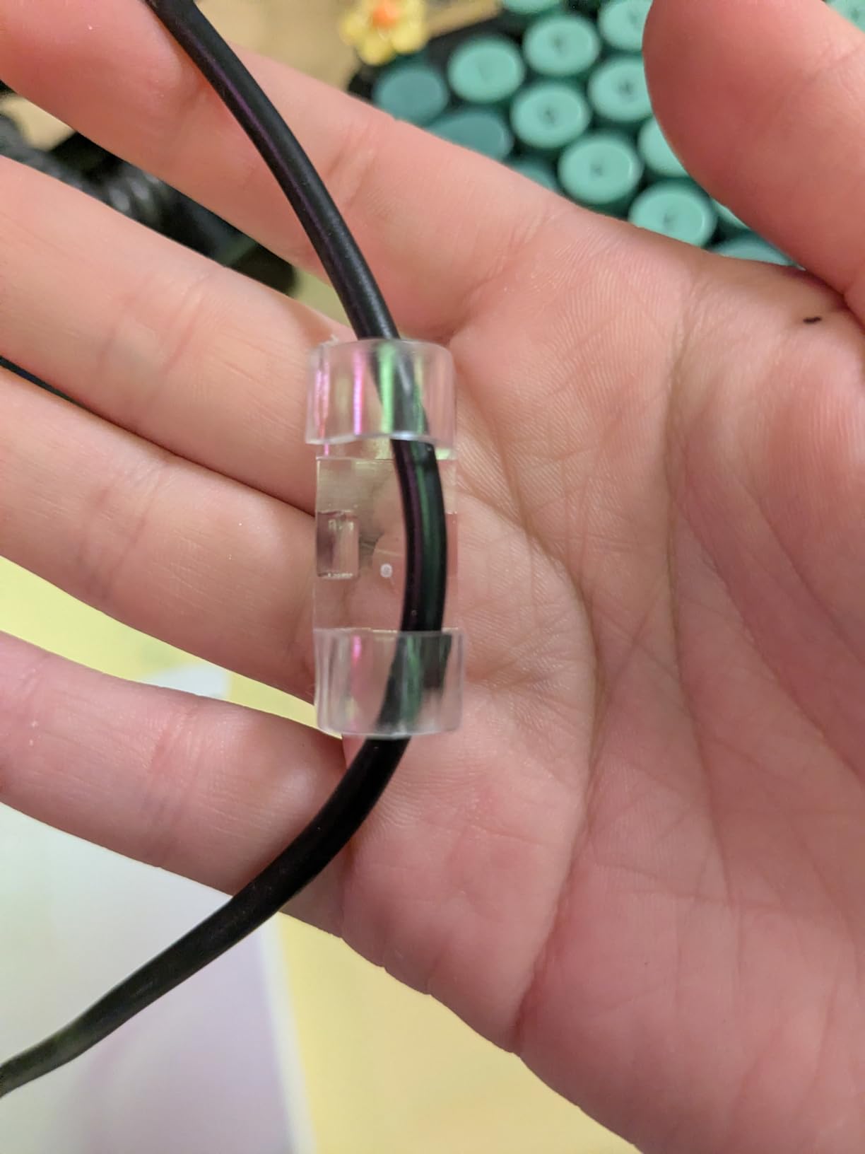 40PCS Strong Adhesive Cable Clips Clear, Premium Wire Holders for Wall, Strong Cord Organizer Under Desk, Car, PC, Christmas Light Indoor/Outdoor