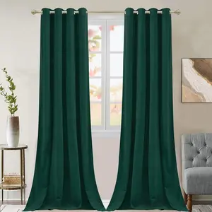 1 Count Solid Color Privacy Grommet Curtains, Room Decor Curtain, Home Textile, Thermal Insulated Light Filtering Curtain for Bedroom Living Room Hotel