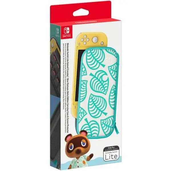Switch Accessory:  Case - Nintendo Animal Crossing:  New Horizons Aloha Edition Switch Lite Carrying Case & Screen Protector  [GAMES ACCESSORIES]