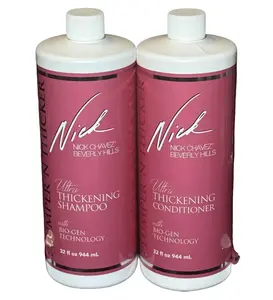 Nick Chavez Plump N Thick Shampoo & Conditioner Set 32oz – Thickening Volumizing Hair Duo