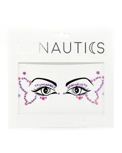 Blush Pixie - Pink and Purple Butterfly Graphic Liner Face Jewels