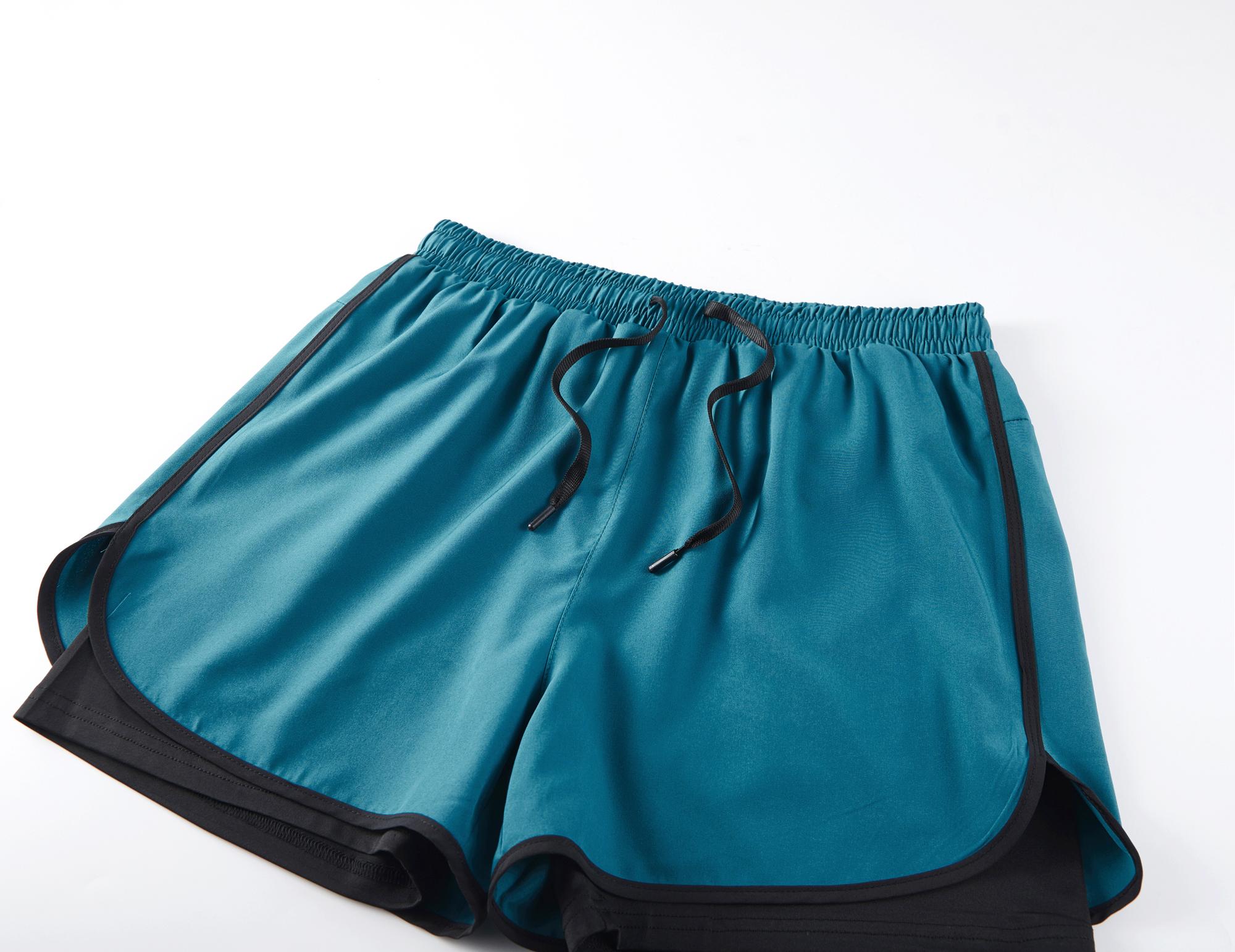 Men’s 5-pack double-layer faux two-piece running shorts with phone pocket and towel loop; quick-drying, breathable, anti-exposure design; lightweight and comfortable; versatile for running, fitness, basketball training, everyday commuting.