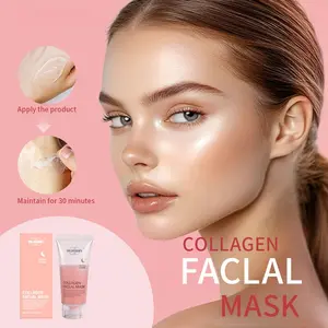 Dr.hsxmy Collagen Protein Facial Mask, Skin Care & Moisturizing Treatment, Formula, Suitable for All Skins, Enhances Radiance