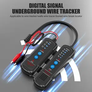 Underground Wire Locator, Electrical Circuit Tracer with Earphone, Detects Buried Power Cable/Telephone Line/Low-Voltage Cables/Underground Dog Fence Wire Break Locator