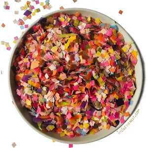 Bright Floral Multicolored Confetti  Wedding Confetti Mix Party Decorations Decor Throwing Send Off (75g/2.5oz/1 litre)
