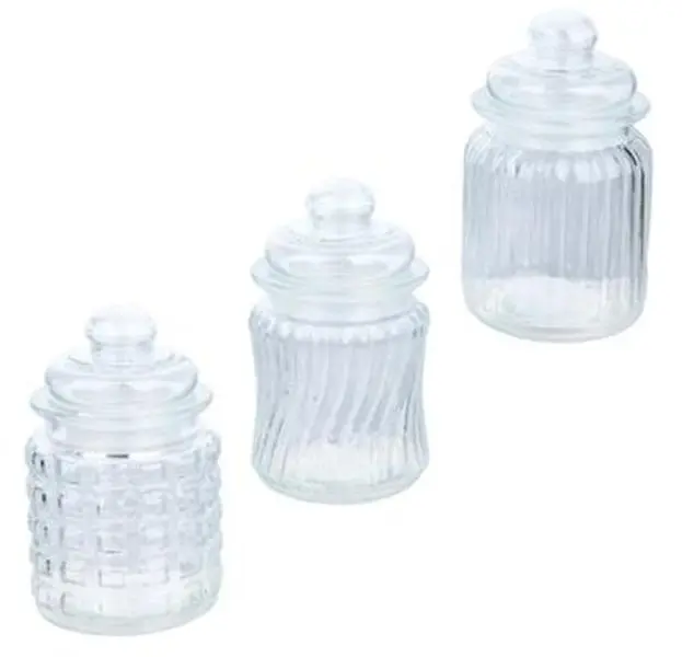 Small Glass Jars with Lids, Home Storage Canisters, Glass Spice Jars for Kitchen Organization, Canister, Glass Spice Jar