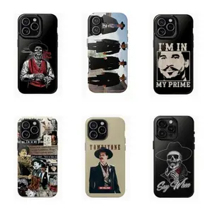 Vintage Tombstone Movie Phone Cases – Classic Western Character Art Durable Covers for iPhone 16 15 14 13 12 11 17Pro Max,for Samsung S25 S24 S23 S22 Ultra,Gifts For Fans Men Women, Phone Accessories