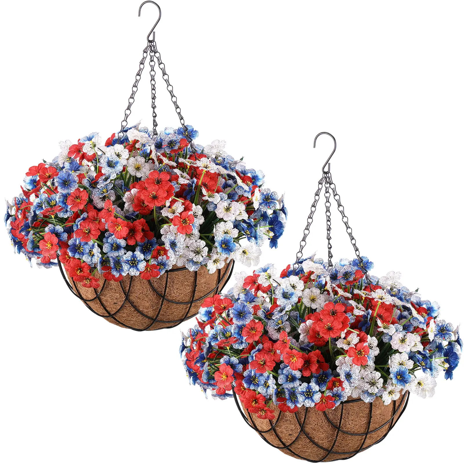 Red, Blue, White（(moth orchid)