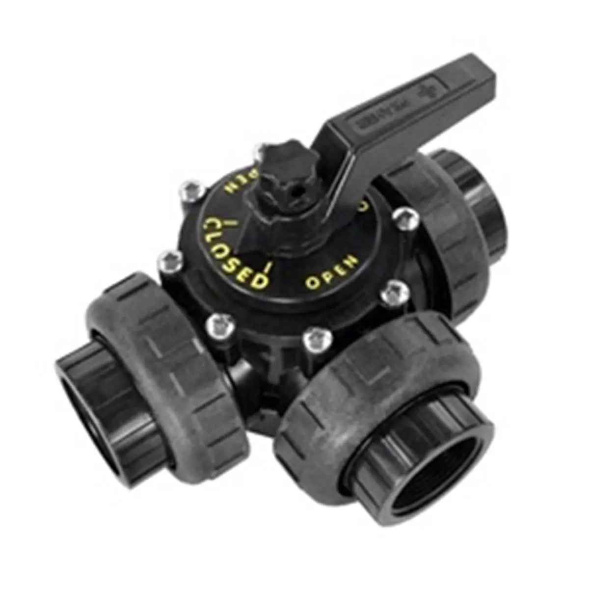 Praher Plastics  1.5 in. FPT 3 Ports Unionized Valve