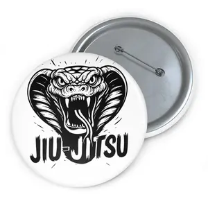 Custom Jiu-Jitsu Pin Buttons, Personalized Badges, Wrestling Accessories, Martial Arts Gift, Sports Emblems, Team Spirit Pins