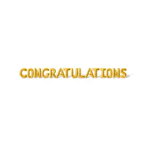 Letter Balloons - CONGRATULATIONS 16" Inch Alphabet Letters Foil Mylar Balloon Graduation Party Banner