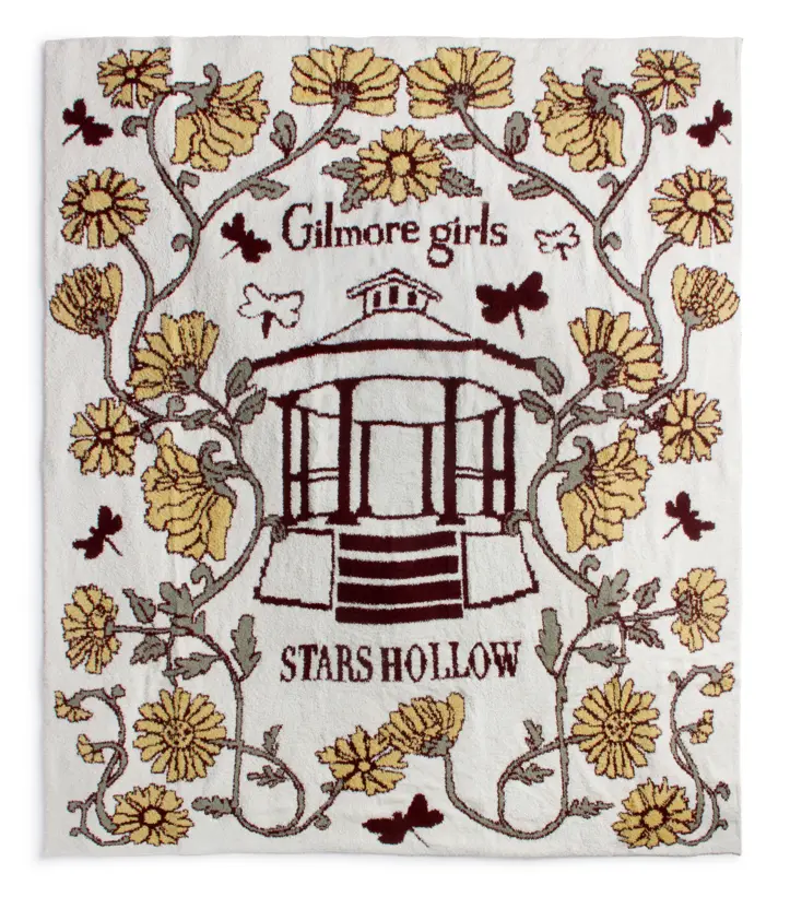 Gilmore Girls Stars Hollow Ultra-Soft Microfiber Throw Blanket - 50x60in Travel-Ready, Lightweight Cozy, Machinewash Easy Home Decor Couch Accessory, Soft Blankets for Fans & Movie Nights