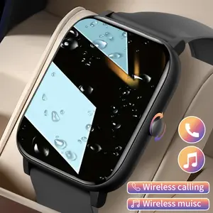 [Wireless Smartwatch] Wireless 5.0 Smartwatch with 1.85 Inch TFT Display |   Rechargeable Lithium Polymer Battery, Sports Tracker, Alarm Clock, Suitable for Men, Women, Boys And Girls, USB Charging