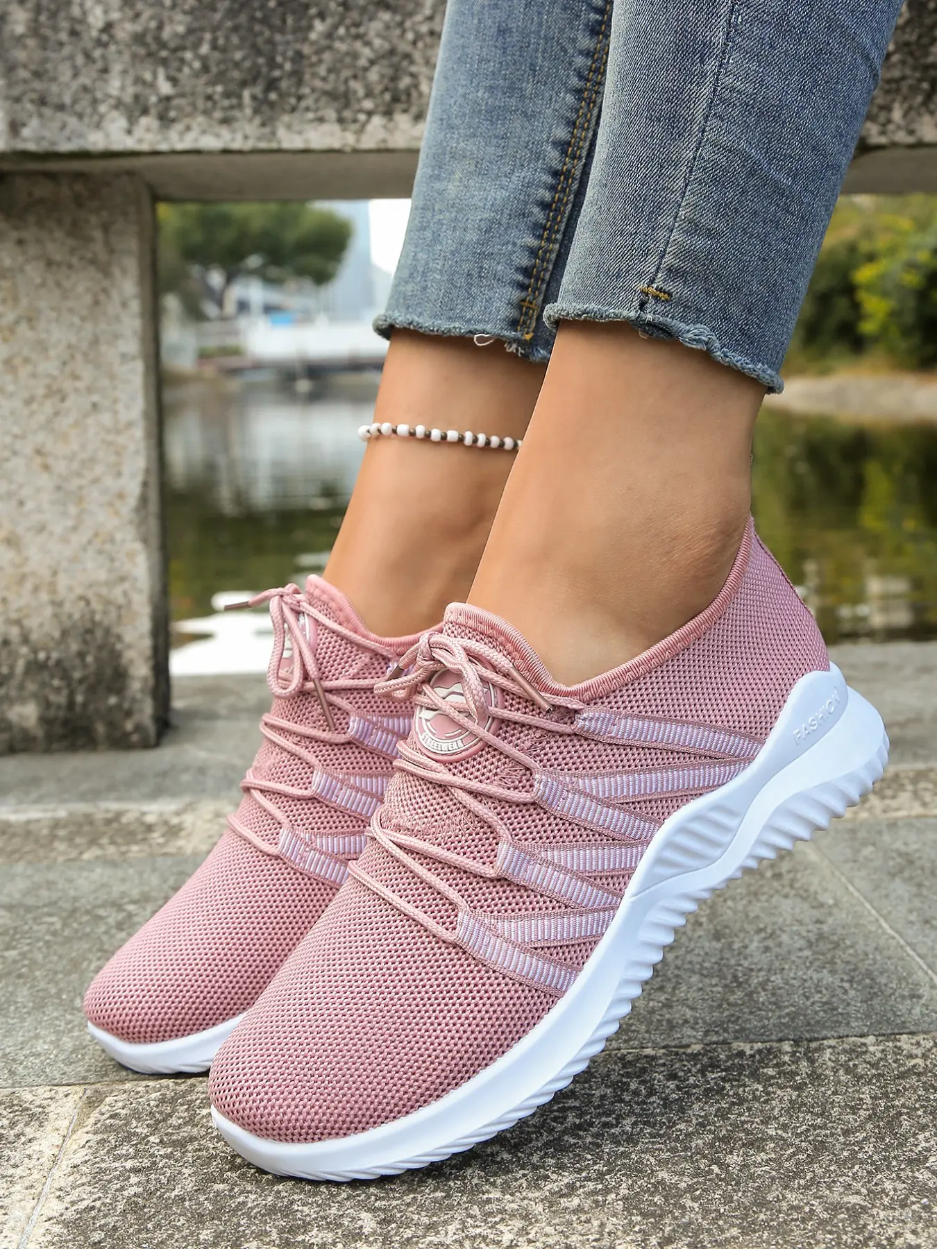 Unisex Summer Knit Mesh Casual Sports Shoes, Breathable Lightweight Soft Sole Comfort Knitted Running Shoes, Versatile Daily Wear Sneakers