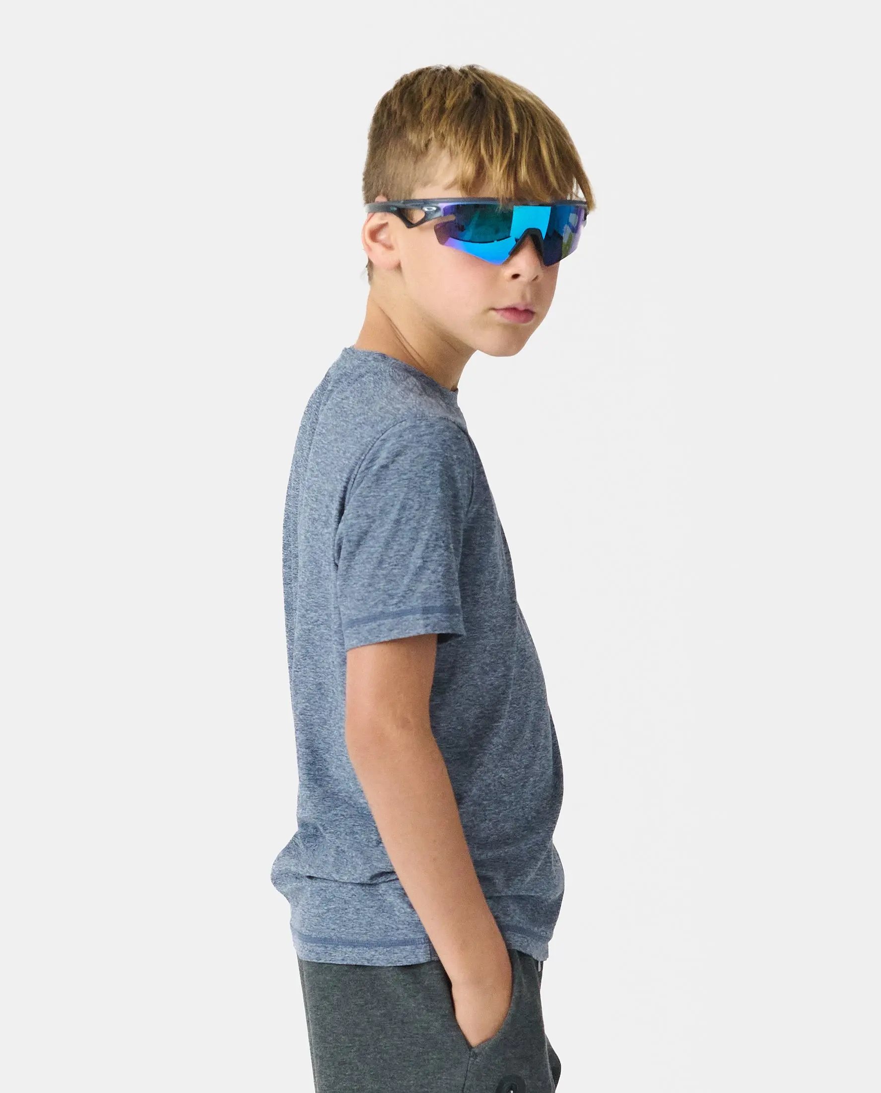 Little Legends Aire Tee Rhombus Navy Blue  Heather, XS