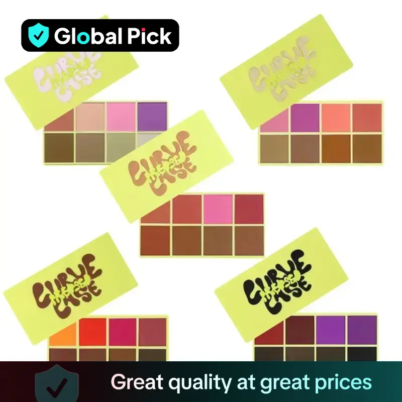 Curve Case Pressed Powder Palette & Brush - Made By Mitchell, Cosmetic