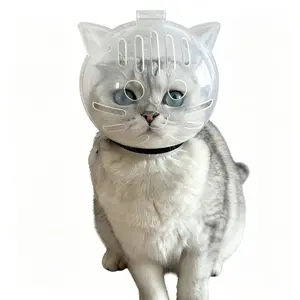 Pet Supplies Cat Elizabeth Collar, Anti-Lick & Anti-Bite Cone, Space Capsule Head Cover, Anti-Scratch & Anti-Fight Protective Colla