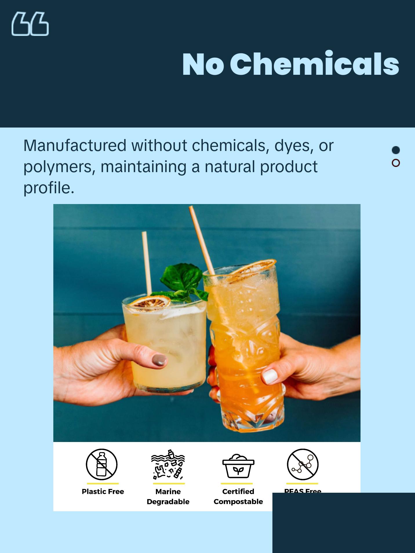 Holy City Straw Co. Tall Wheat Straws | 100-12000ct. | 7.75" | 100% Plant-Based, Never Soggy, Gluten-Free | Sustainable Alternative to Plastic Straws