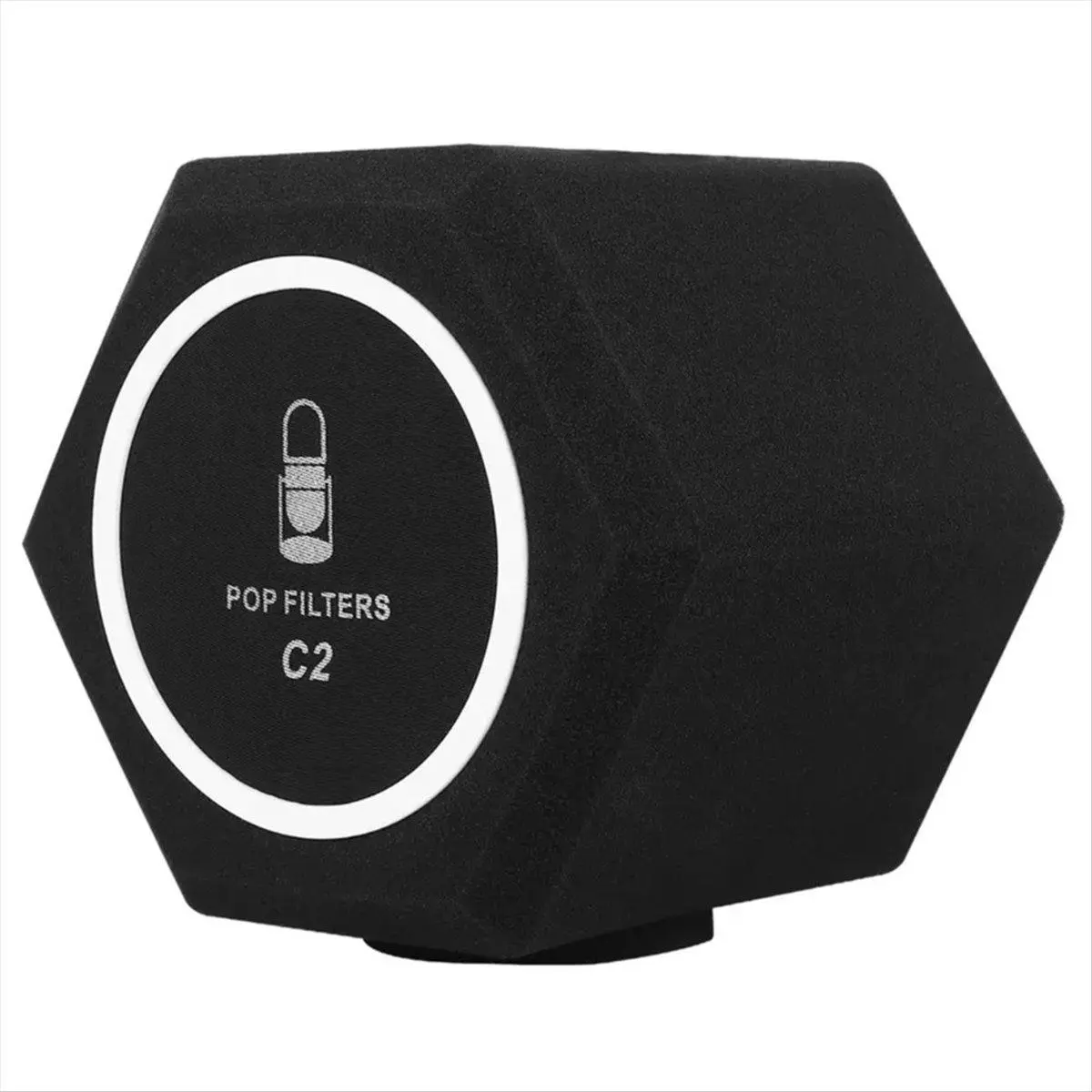 C2 Microphone Pop-Filter Wind Shield Acoustic for Record Studios Mic Sound-Absorbing Foam Vocal Isolation Ball