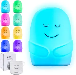 Special Supplies Mindfulness Guided Breathing Exercises, Nightlight Mode, Guided Daily Visual Relaxation and Restful Sleep for Kids or Adults, Color Changing Nightlight