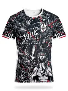 Brazil Special Edition Men's Football Sports Shirt & Youth Round Neck Comfortable Sport T-Shirt, Brazil Style Print, All Seasons, Soccer Tee