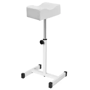Pedicure Foot Rest, Foot Massage Pedicure Stool,  Stand Adjustable Height Footstool  Equipment for  Beauty Salon  (White)