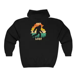 Original Bigfoot Get Lost Unisex Heavy Blend™ Full Zip Hooded Sweatshirt