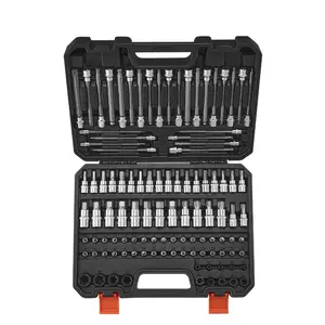 VEVOR Torx Bit Socket Set, 13 - Piece Star T8 - T60 Set, S2 Alloy Steel and Cr - V Steel, 1/4 in, 3/8 in, and 1/2 in Drives, with Enhanced Storage Case, Torx Sockets for Hand Use, Mechanics, Auto RepairVEVOR Super Brand Day