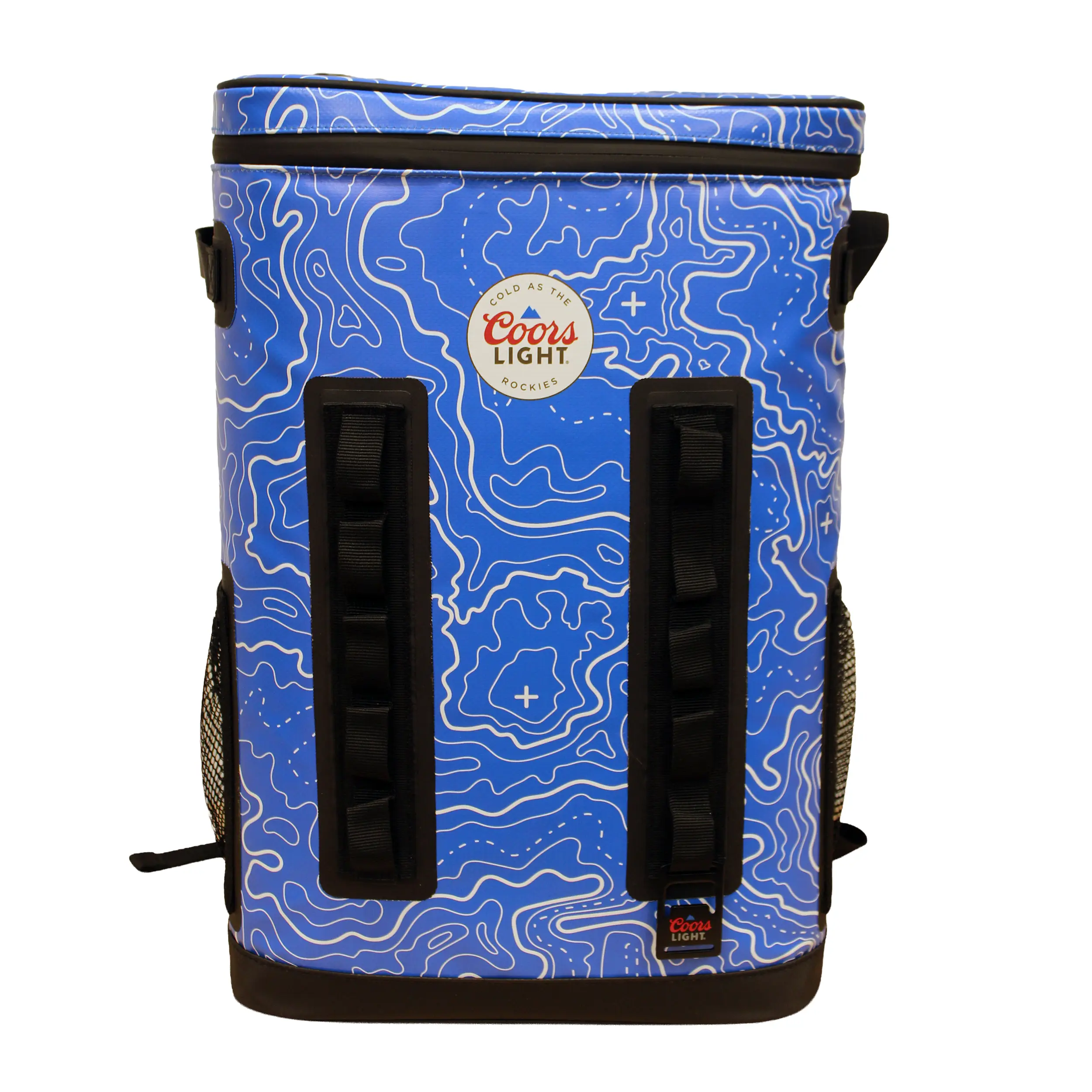 Coors Light 20L Backpack Cooler, Heavy-Duty PVC Waterproof Insulated Bag for 24 Cans with Adjustable Padded Shoulder Strap, Heavy-Duty Materials, Camping, Keeps Drinks Cold For 48 Hours