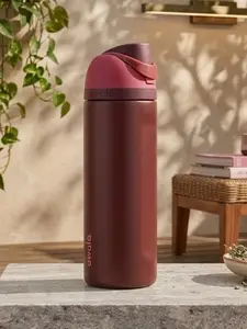 [NEW HOT 2026] Owala FreeSip 32oz Stainless Steel Water Bottle – Black Cherry | Leak-Proof Insulated