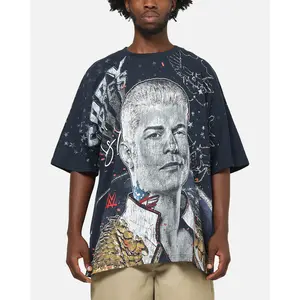 73Studio X WWE Cody Rhodes All Over Print T-Shirt Navy