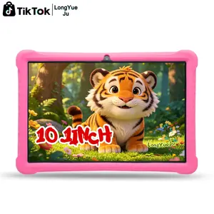 10.1-Inch Android Tablet for Kids, Shockproof Dustproof Silicone Case, Parental Control System, Educational Games, Birthday Gift