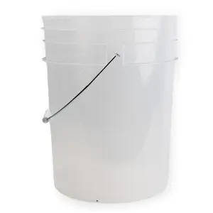 Plastic Pail Translucent CLEAR Bucket 5 Gallon