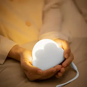 Cloud Shaped Night Light, Dimmable Baby Care Light, Children's Room Night Light, Small Bedside Light, USB Charging Wireless, Sleep Light