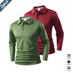 Men’s 2-piece quick-dry polo shirts for golf & tennis/netball, comfortable fit, suitable for horseback riding, featuring color-block design at the collar and cuffs, size M