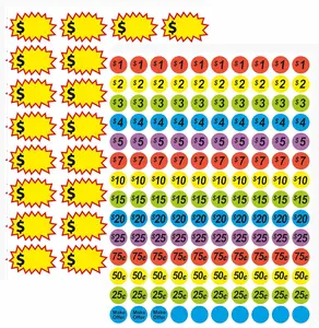 1560 Pcs Removable Garage Sale Price Stickers, 1400Pcs Yard Sale Price Stickers & 160Pcs Blank Princing Labels, Price Tag for Flea Markets, County Fairs & Retail Use MOIKKA-GC