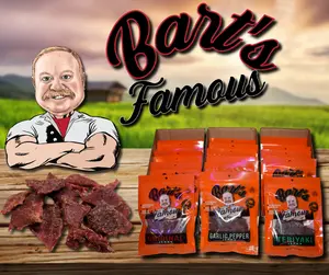 Bart's Famous Jerky - 6 Bag Bundle - Handcrafted Beef Jerky with Premium Cuts & Seasonings - Snack by Bart's Famous