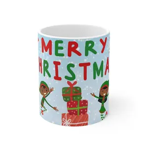 Merry Christmas Elves Mug  (11oz)
