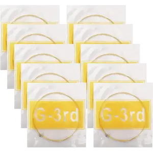 Acoustic Guitar G Strings, Light Tension - -Resistant Rust- Brass, Offers a Bright and Well-Balanced Acoustic Tone G 3rd (3rd 10 Pack)