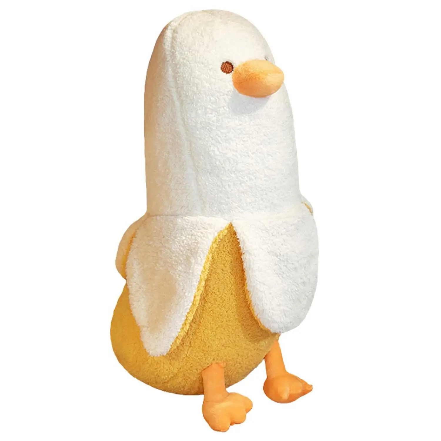 Banana Duck Plush Toy, Summer Cute Plushies Banana Stuffed Animal, Long Banana Duck Plush Pillow, Funny Hugging Pillow Sleeping Cushion Soft Gift, Cre