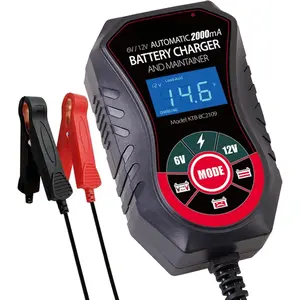 Charger, 6V/12V 2-Amp  Maintainer,   Charger, trickle Charger for  , , Lawn , Marine AGM, Gel, SLA,Wet